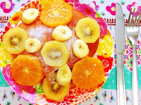 モチモチ♡きな粉ヨーグルトパンケーキ